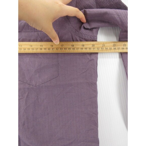 VINTAGE Columbia Top Small GRT Shirt Loop Collar Plaid Hiking Camp - Picture 7 of 12